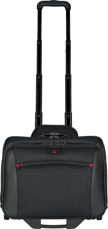 Wenger/SwissGear Wenger Notebook-Trolley Handgepäck – für Notebooks bis 17", Polyester, 2 Rollen, schwarz, 44 × 42 × 25 cm