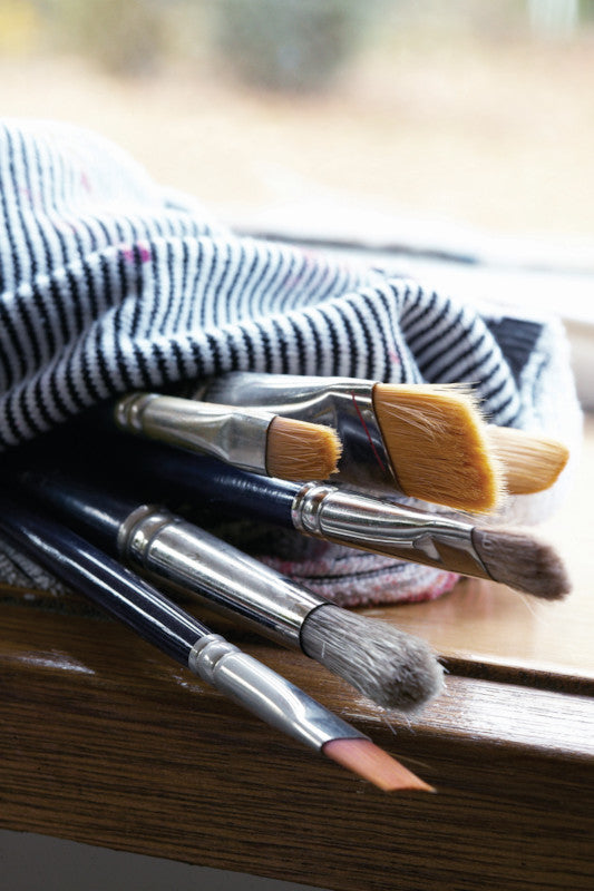 Van gogh Aquarellpinsel – Braun, Holz, synthetische Haare, Länge 201 mm, Grösse 7, FSC-zertifiziert