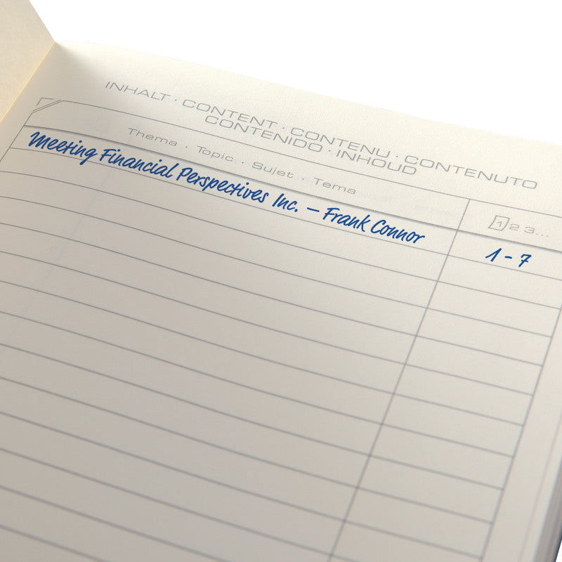 Sigel Notizbuch A5, liniert, Fadenheftung, 194 Seiten, 80 g/m² – schwarz