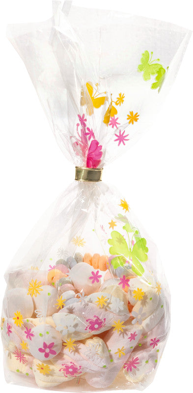 Folia Cellophantüten mit Kreuzboden – Schmetterling – 115 × 190 mm – 10 Stk. – Kunststoff