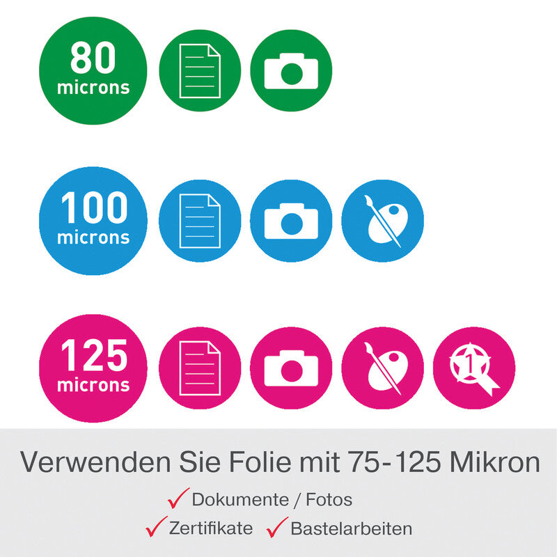 GBC 240 Laminiergerät A4 – 2 Rollen, 75–125 µm, Aufheizzeit 2 Min., 400 mm/min, Schwarz