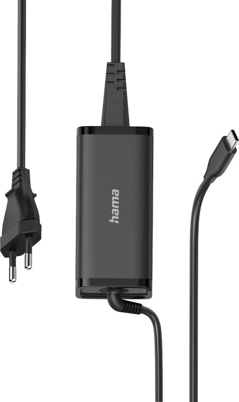 Hama 00200024 USB-Ladegerät 100 W – USB-C×1 – PD 3.0, GaN – für Nintendo, Google, Huawei u. a. – Schwarz