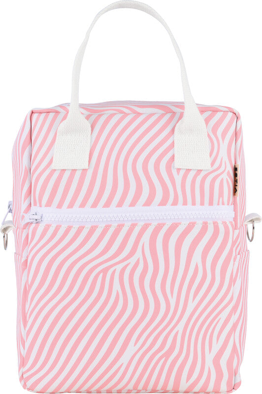 Estia Lunchtasche – isoliert, mit Reissverschluss – 200 × 270 × 140 mm – mehrfarbig, Baumwolle – Soft Ripple