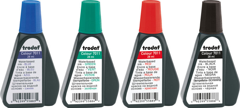 Trodat Stempelfarbe – 28 ml, ölfrei, grün, Kunststoff