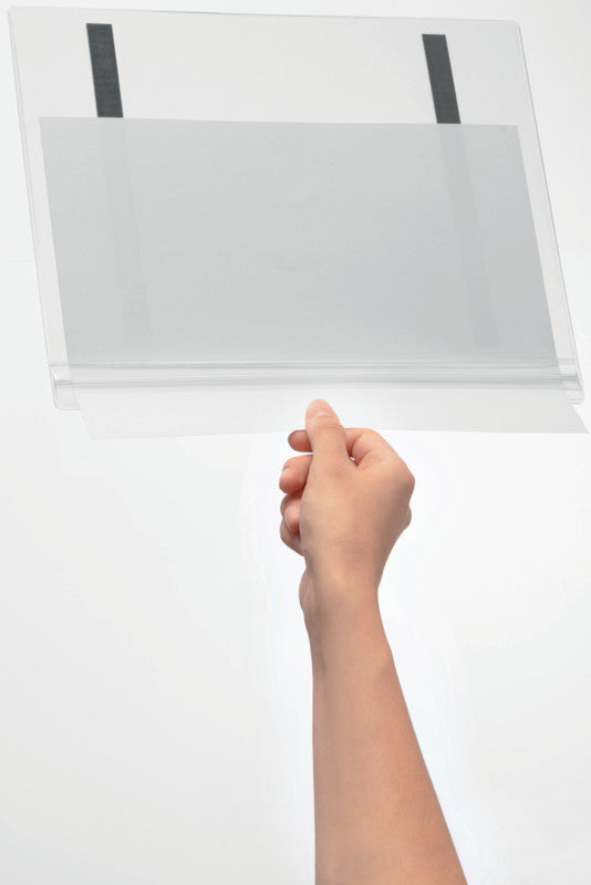 Durable Magnetleiste – 210 × 297 mm, transparent, wiederverwendbar, für A4