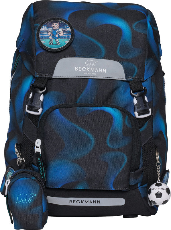 Beckmann Schulrucksack – Magic League – 24,0 × 37,0 × 25,0 cm – aus 100% recyceltem PET