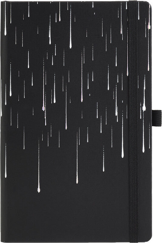 Castelli Notizbuch – 130 × 210 mm – 192 Seiten – 80 g/m² – gebunden, Gummiband, Stiftschlaufe, mehrfarbig
