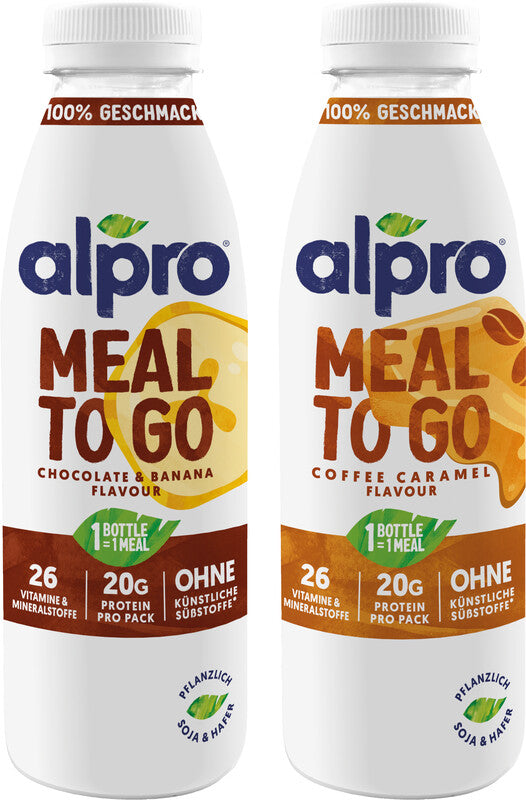 Alpro Proteingetränk Kaffee & Karamell Flasche – 500 ml