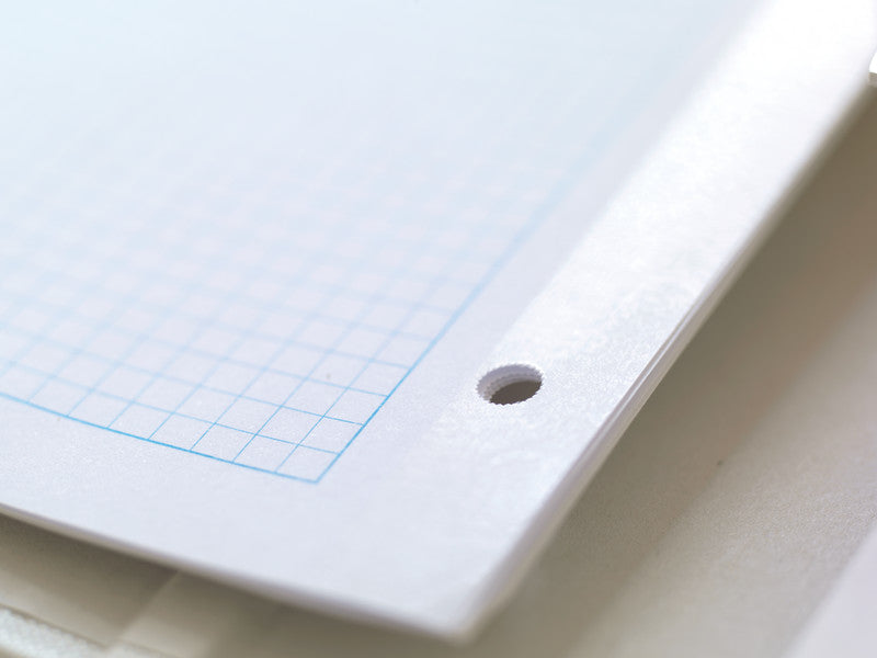 Elco Ringbuchblock, kariert, Leimbindung, 80 Blatt, 4-fach gelocht, 100 g/m² – weiss, für ELCO Notes-App