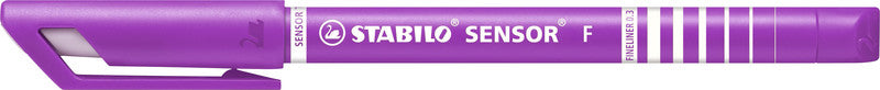 STABILO Sensor F Fineliner – 6er-Set 0,3 mm – 6 Farben, sortiert