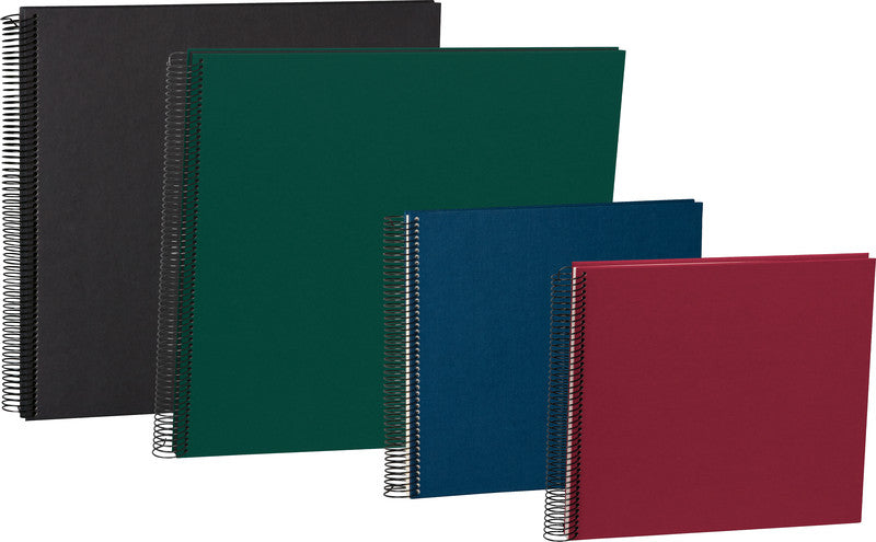 Semikolon Fotoalbum Wiro Economy – für 230 × 223 mm, blau, Spiralbindung, Textil