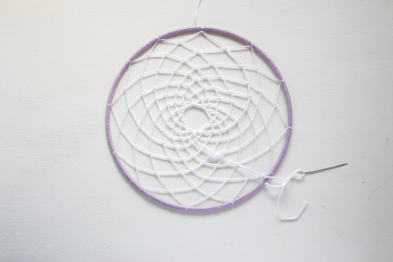 Deko-Ring, Metall, Weiss, Ø 25 cm, Drahtstärke 3 mm