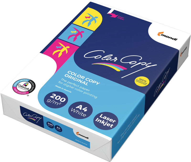 Color copy Inkjet-/Laserdruckpapier – A4, 200 g/m², hochweiss – für Inkjet/Laser/Kopierer – FSC – 250 Blatt