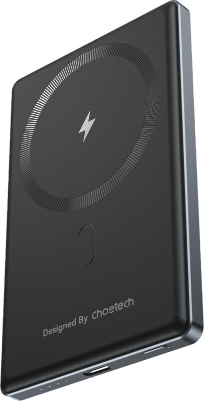 Choetech MagSafe Powerbank 5'000 mAh – 20 W PD, Wireless 15 W, 1× USB-C, schwarz