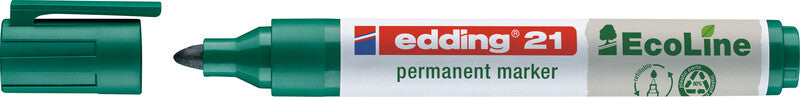 Edding Permanent Marker – rot, blau, grün, schwarz, 4er Set