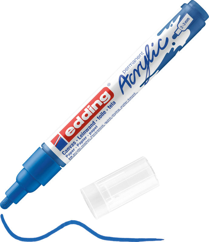 Edding Permanentmarker für dunkles Papier – sortiert, 5er Set