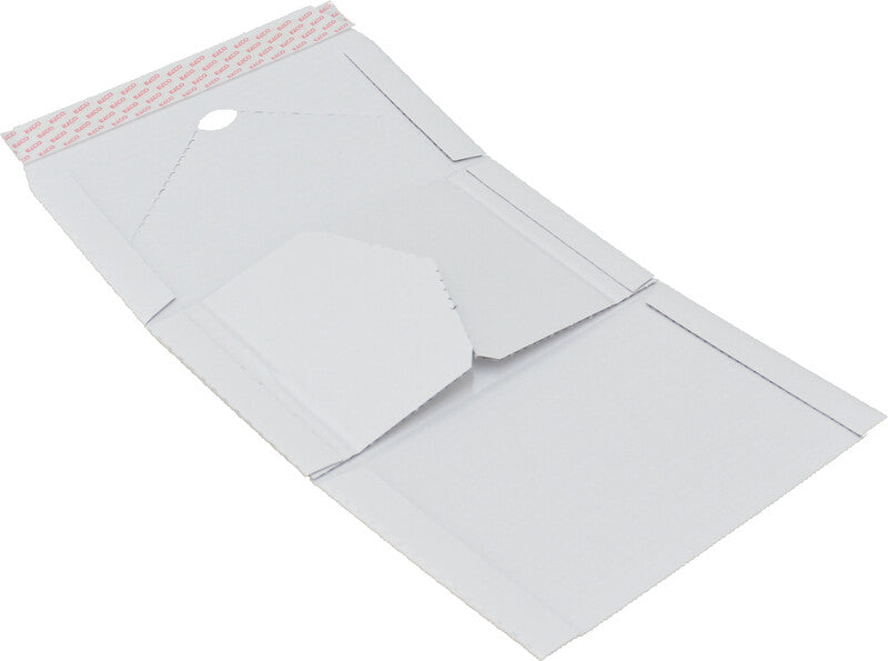 Elco Unipack Versandverpackung, weiss, mit Aufreissperforation – 325 × 250 × 15-80 mm
