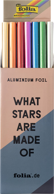 Folia Alu-Bastelfolie – Silber – 500 × 780 mm