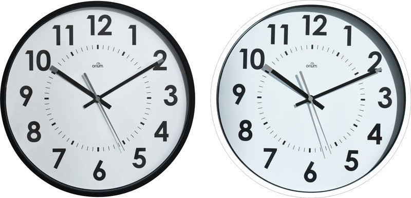 Orium by cep Orium Wanduhr – Ø 30 cm, weiss, Kunststoff, lautlos