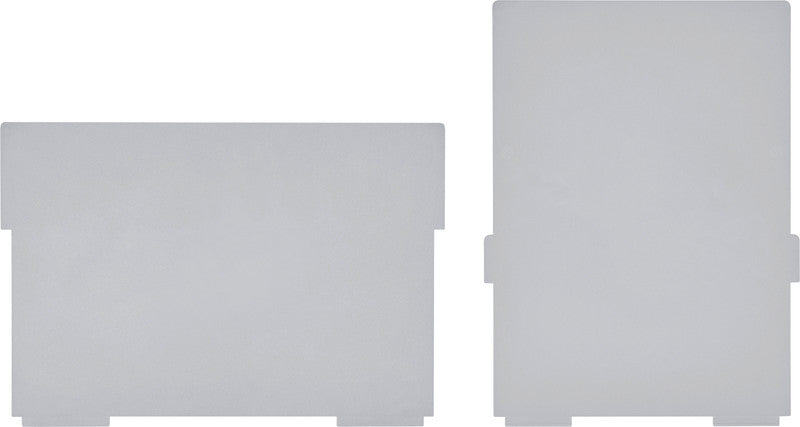 Styro Karteikarte A6 quer, Grau, Kunststoff – 2 Stück – für A6 quer