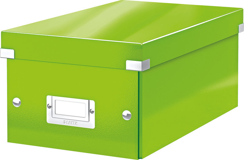 Leitz Click&Store WOW Aufbewahrungsbox – für 40 CDs/DVDs, grün, Hartplatte