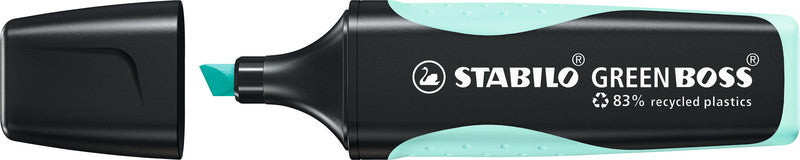 STABILO BOSS Textmarker Set 4 Farben Pastell – Keilspitze, 2–5 mm, nachfüllbar