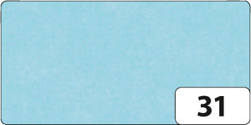 Folia Seidenpapier – satiniert – hellblau – 50 × 70 cm, 13 Bogen