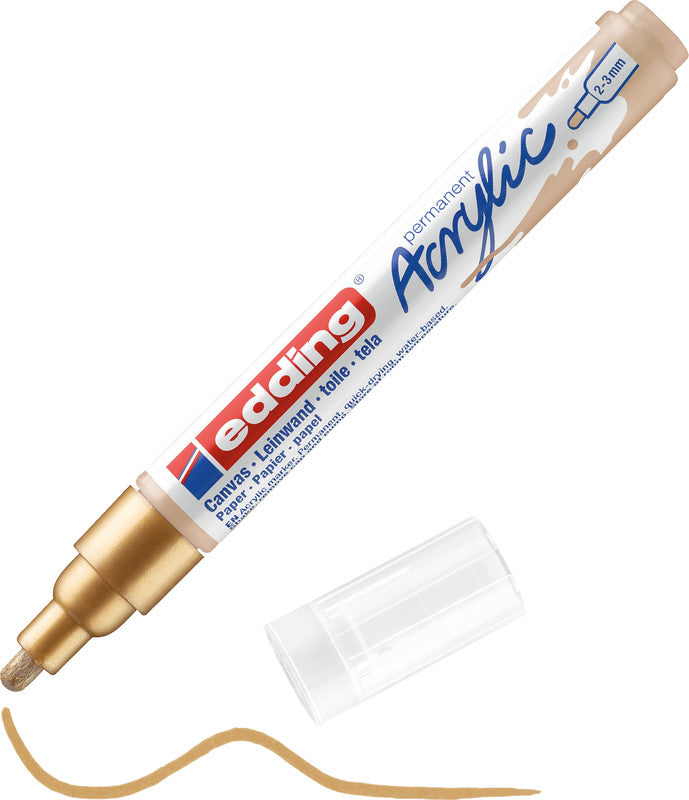 Edding Acrylmarker für Permanent-Marker – sortiert, 5er