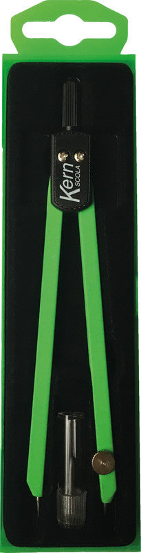 KERN Zirkel – Schenkellänge 13,5 cm, Radius 15 cm, Messing, farbig sortiert