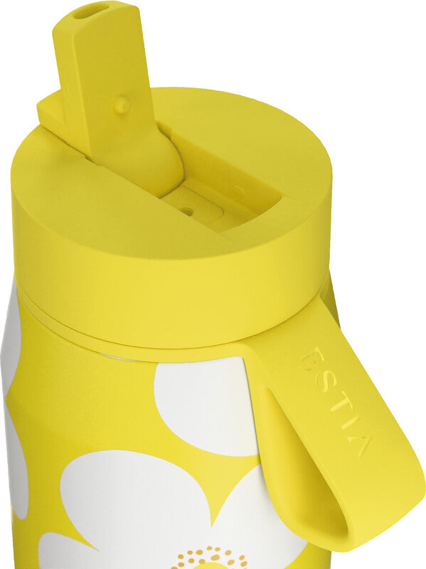 Estia Pulse Isolierflasche 500 ml – Doppelwandig 12 h Heiss/24 h Kalt, Edelstahl, Schraubdeckel