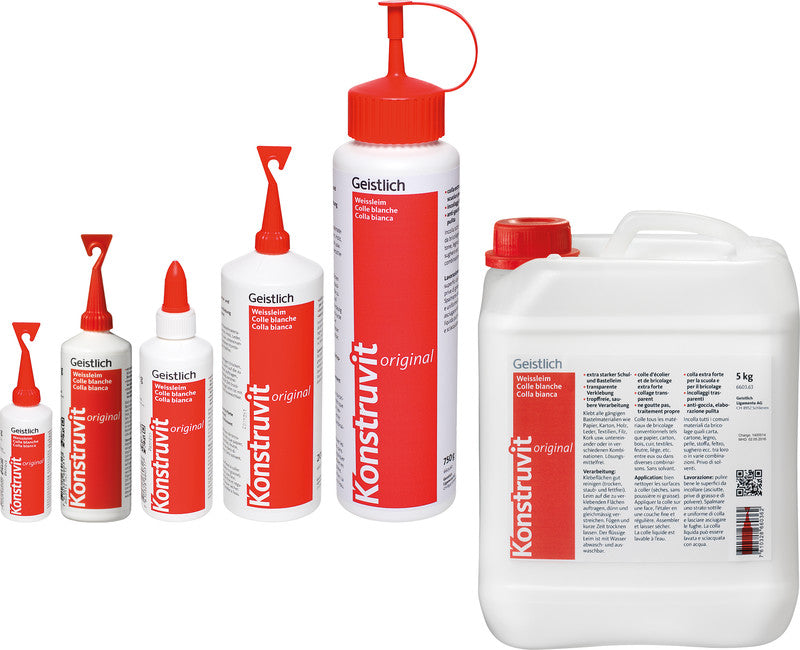 Konstruvit Weissleim – 100 g – weiss – trocknet transparent, lösungsmittelfrei