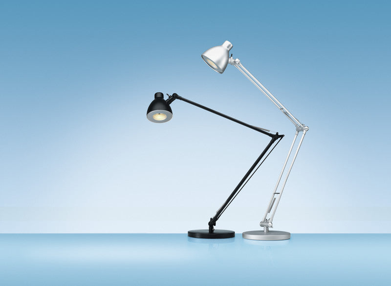 Hansa LED Tischleuchte Valencia – Verstellbar, Doppelarm – 3000 K – 350 lm 4,8 W – Schwarz