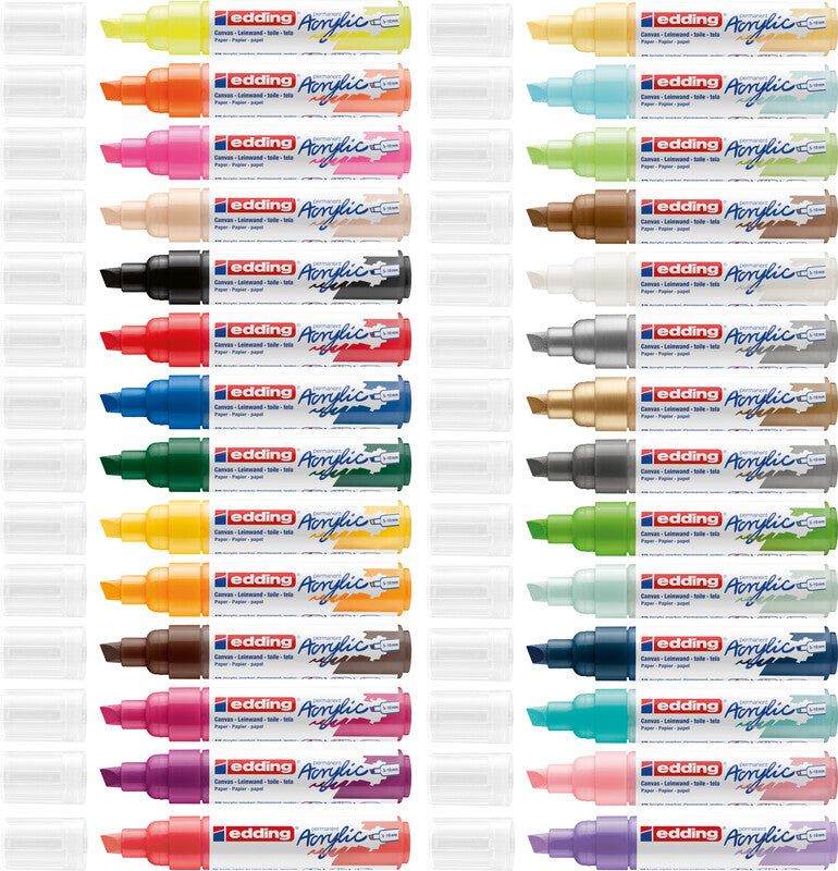 Edding 5000 Acrylmarker – Keilspitze 5–10 mm – Hell Lavendel – für Leinwand, Holz und Terrakotta