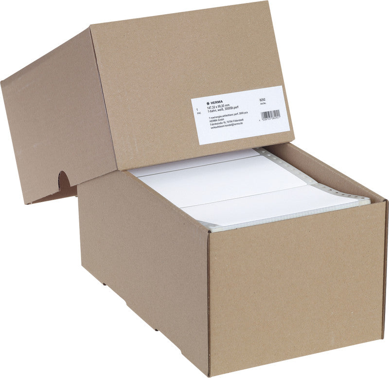 HERMA Etiketten A4 147 × 99 mm – Papier, matt – permanent haftend – (3'000 Stk.) – querperforiert