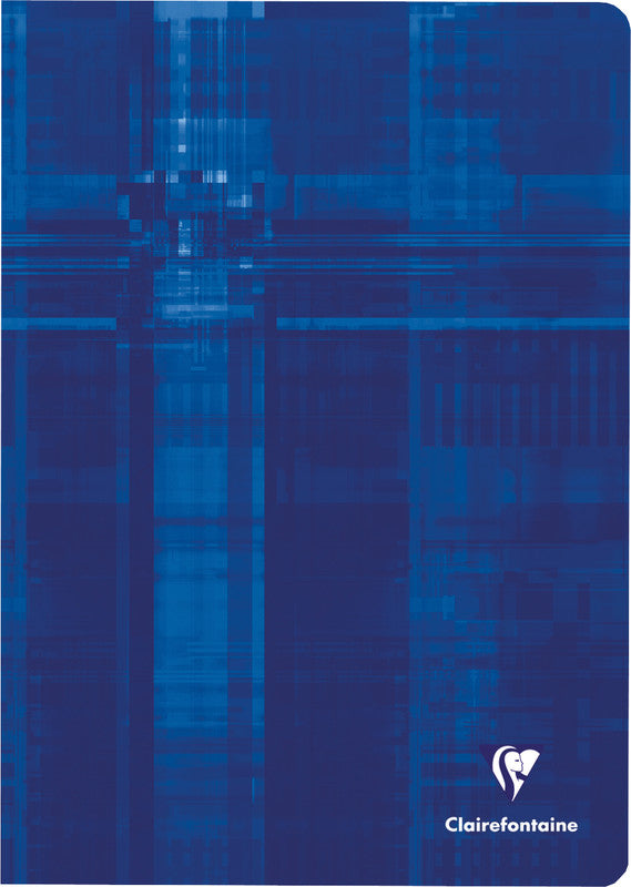 Clairefontaine Notizheft, A4, kariert 5 mm, Klammerheftung, Karton, 96 Seiten, 90 g/m² – sortiert