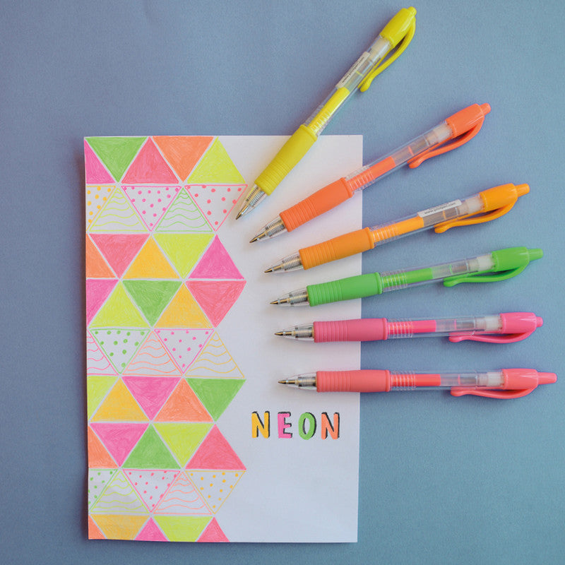 Pilot G-2 Neon – Tintenroller, Druckmechanik, 0,37 mm, Neongelb