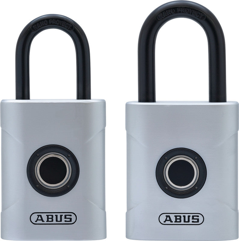 ABUS Vorhängeschloss TOUCH 57 – 50 × 23 × 103 mm, grau, CR2