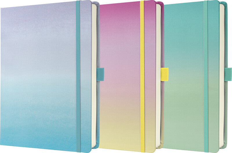 Sigel Notizbuch Jolie Bullet Journal, A5+, punktkariert, Fadenheftung, Karton, 200 Seiten – mehrfarbig