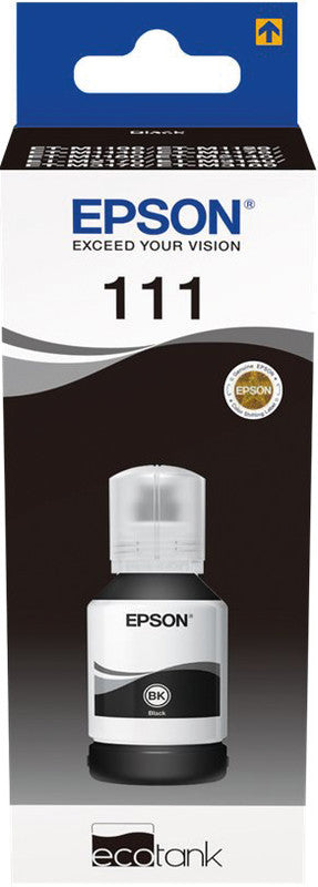Epson 111 – Tintenflasche, Schwarz, bis zu 6'000 Seiten – für EcoTank ET-M3180, ET-M3170, ET-M3140 und andere