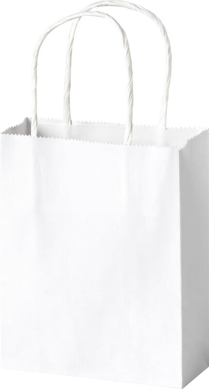 Folia Tragetasche – Kraftpapier, gedrehte Papierkordel – 10 Stk. – 120 × 150 × 55 mm