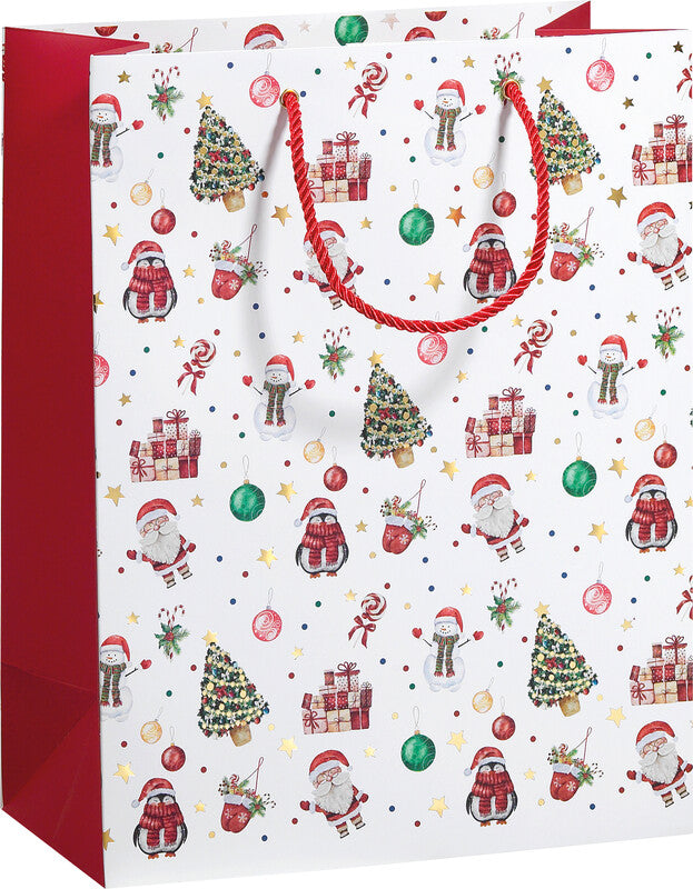 Zoewie Tragetasche – Christmas Mix – mattkaschiert, Hotfoil-Print – Papier – 260 × 335 × 135 mm