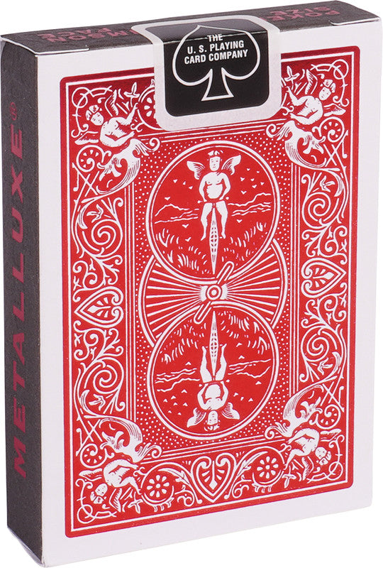 Bicycle Metaluxe Spielkarten Rot – e, 56 Karten, 65 × 92 × 18 mm, Karton