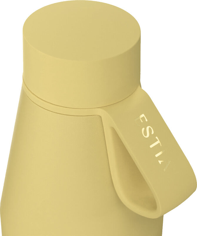 Estia Isolierflasche 500 ml – Doppelwandig 12 h Heiss / 24 h Kalt, Edelstahl, Schraubdeckel