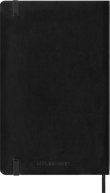 Moleskine Wochenagenda – 1 Woche/1 Seite, gebunden, 13 × 21 cm, 2027, schwarz, FSC