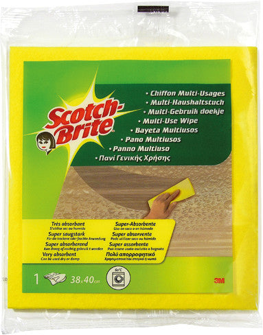 Scotch-Brite Reinigungstücher, waschbar bis 60 °C, gelb, 38 × 40 cm