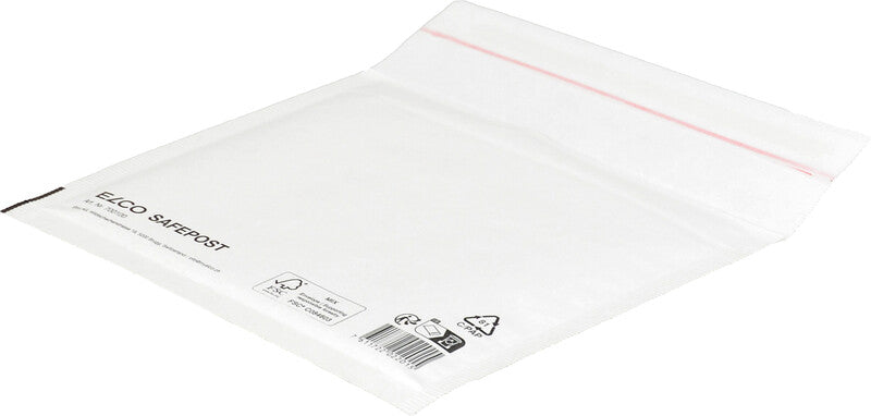 Elco Luftpolstertasche – 180 × 160 mm, weiss, selbstklebend, Aufreissperforation – 1 Stück