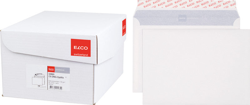 Elco Couvert C5, ohne Fenster, selbstklebend, naturweiss, 100 g/m² – 500 Stk.