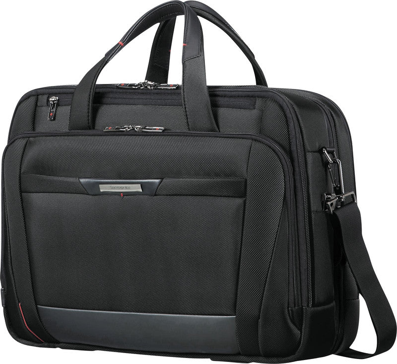 Samsonite Pro-DLX 5 Notebook-Tasche – 24,5/31 l, RFID-Fach, Aufsteckfunktion, Nylon, Schwarz