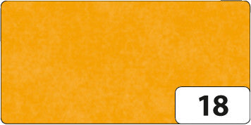 Folia Seidenpapier satiniert – hellorange – 50 × 70 cm, 13 Bogen