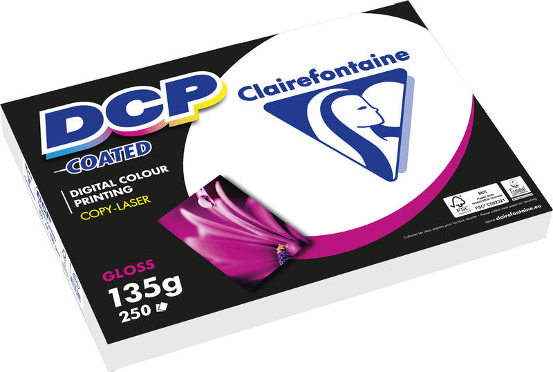Clairefontaine Designpapier Weiss – A4, 170 g/m², 250 Blatt